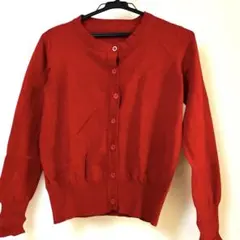 KŪRICA 赤 長袖 カーディガン