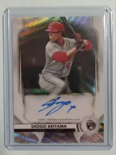 秋山翔吾　SHOGO AKIYAMA　直筆サインカード　AUTO　MLB