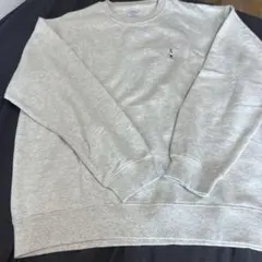 coen スウェット グレー ワンポイント刺繍