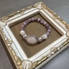 天然石ブレスレット　ローズクォーツ