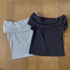 GUオフショルダーT 2点セット M