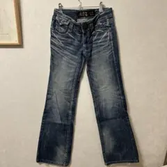 RED PEPPER フレアパンツ ダークブルー