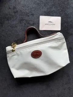 【新品未使用】LONGCHAMP ロンシャン ハンドル付きポーチ ライトブルーのサムネイル
