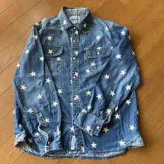 Daddy Oh Daddy スター柄長袖シャツ 薄手デニム 150