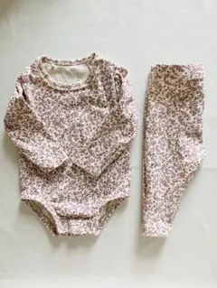 ZARA 花柄ロンパース・レギンスセット1-3ヶ月 62cm