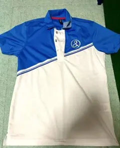 and par se ポロシャツ サイズM ブルーホワイト アンパスィ