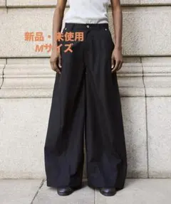 【新品未使用】super wide baggy polyester slacks