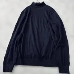 ✨美品✨ LANDS'END ランズエンド ハイネックセーター 紺Lのサムネイル