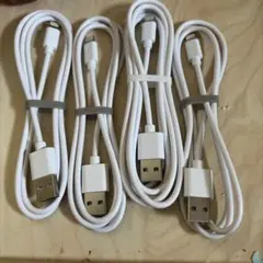 ホワイト Lightningケーブル 4本セット