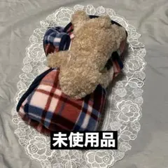 【TULLY'S COFFEE】 ベアフル チェック柄ブランケット 未使用品