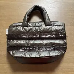ROOTOTE 토트 백 스팽글 퀼팅 브라운