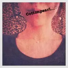 1粒コットンパールネックレス