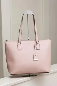 ケイトスペード トートバッグ ピンク A4可 肩掛けOK ファスナー付