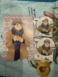 ハイキュー はふはふ ポップアップ 宮治 缶バッジ 特典 ポストカード 稲荷崎