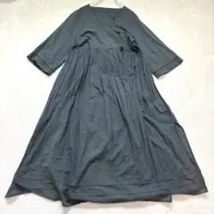 yn492 ロペピクニック ロング丈フレアワンピース 綺麗め コットン100%