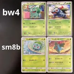 フシギダネ フシギソウ 進化ライン 4枚セット BW4 sm8b