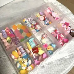 デコパーツ　まとめ売り　ケース付き