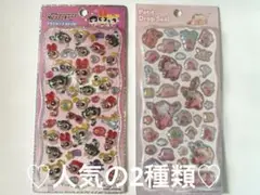 プチドロップステッカー　2枚セット　パワーパフガールズ　星のカービィ