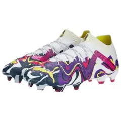 Puma サッカーシューズ FG ホワイト/マルチカラー