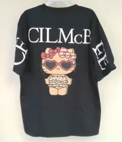 ハローキティ　セシルマクビー　コラボ　Tシャツ　ブラック　日焼けキティ　サンリオ