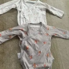 UNIQLO UNIQLOベビー肌着 長袖 ボディスーツ70cm 2枚セット