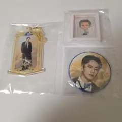 登坂広臣　クリアチャーム　缶バッジ　フレーム