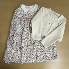 【美品】花柄フォーマルワンピース 125〜135cm