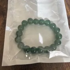 天然石 緑色 ビーズブレスレット フリーサイズ