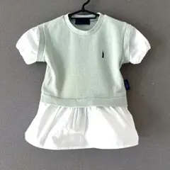 EASTBOY ワッフル レイヤード風 トップス 半袖　女の子のサムネイル