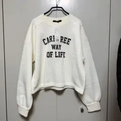 お値下げ☆裏起毛キルティング切替スウェット　F オフホワイト