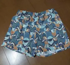 YONEX ハーフパンツ 幾何学模様 ブルー系 Oサイズ 柄パン - メルカリ