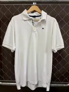 TOMMY HILFIGER ポロシャツ 胸にトリコロール ホワイト XL - メルカリ