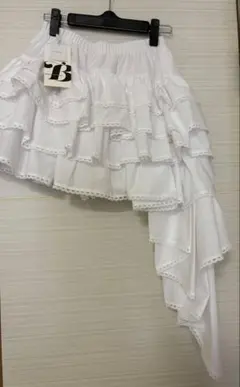 bibiy】PATTY RUFFLE SKIRT(white)ホワイト - メルカリ