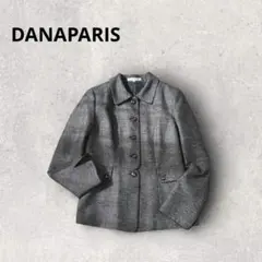 ダナパリ テーラードジャケット 日本製 デザインボタン 卒業式 入学式 ツイード