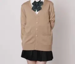 WEGO スクールカーディガン 制服 カーディガン キャメル ベージュ