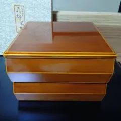 未使用品】飛騨春慶塗紅 三段重箱 6寸 曲木三段重箱 天然木 - メルカリ
