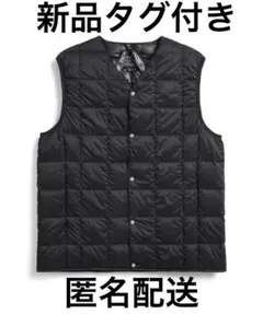 新品タグ付き⭐︎匿名配送　タイオンTAION キルティングダウンベストVネック