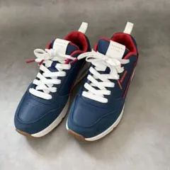 【美品】スケッチャーズ VICTORY 厚底 エア 26.0cm トリコロール