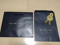 RALPH LAUREN ショップ袋（未使用）と封筒の袋（使用済み）
