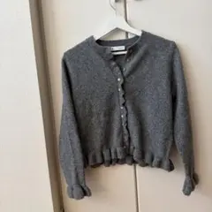 ZARA ザラ フリルニットカーディガン S