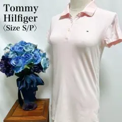 トミーヒルフィガー 刺繍ロゴ ゴルフ スポーツ 半袖 ポロシャツ S
