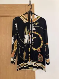 LEONARD 花柄レオパード長袖シャツ LLのサムネイル