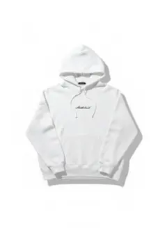 AndChill ホワイト オーバーサイズパーカー 裏起毛