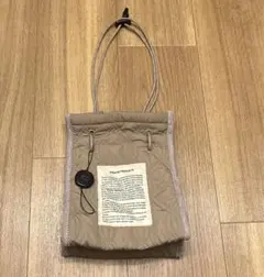 シアタープロダクツ キルトサコッシュ ベージュ