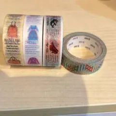 マスキングテープ ファッションデザイン 2個セット