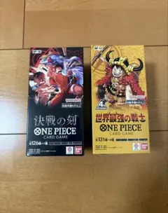 新品・テープ有】ワンピースカード 決戦の刻 世界最強の戦士 BOX