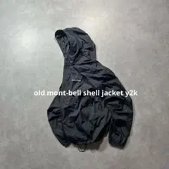 old mont-bell shell jackt y2k 黒 短丈 テック系