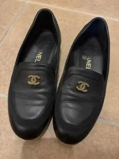 CHANEL ブラック キルティング ローファー 36 - メルカリ