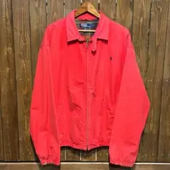 90s ポロ ラルフローレン スウィングトップ 赤 レッドビッグサイズ XL