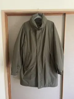 【XL】UNIQLO 防風パデッドコート カーキ 中綿コート メンズ 防寒